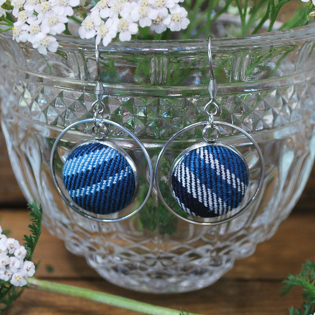 Boucles d&#039;oreilles pendantes McDonald Lord Isles Blue