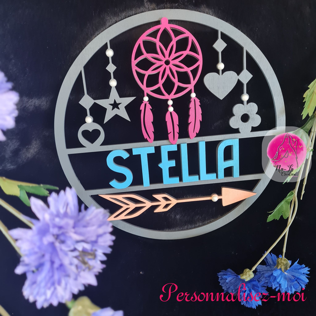 Décoration de porte ou de mur thème Attrape-Rêves - Parfait pour les chambre d'enfants