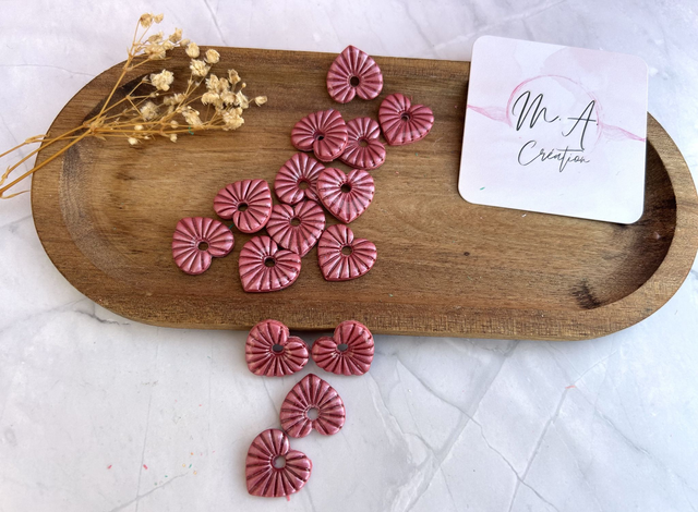 Pampilles cœur rayonnant