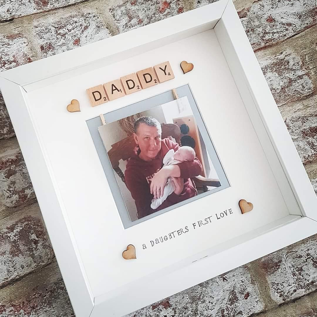 A Daughters first love scrabble photograph frame 