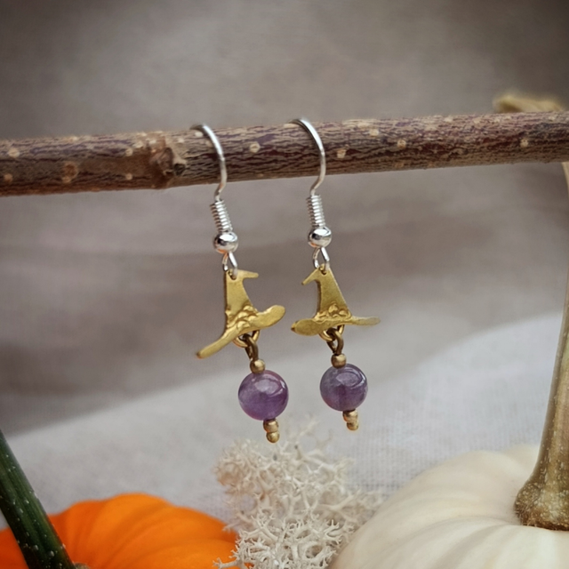 GRIGRIS - Boucles d'oreilles "Elphaba"