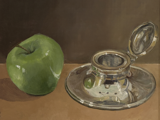 Db96 Apple and Inkwell by Deb Bunker 