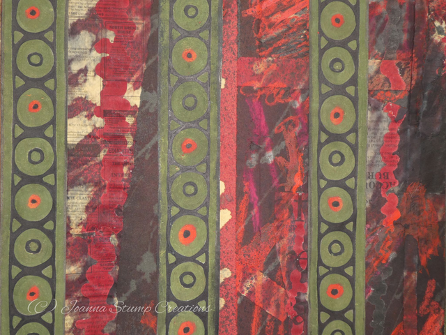 Open Edition Fine Art Print from my "Mixed Media" collection, "Crimson Mixed Media"