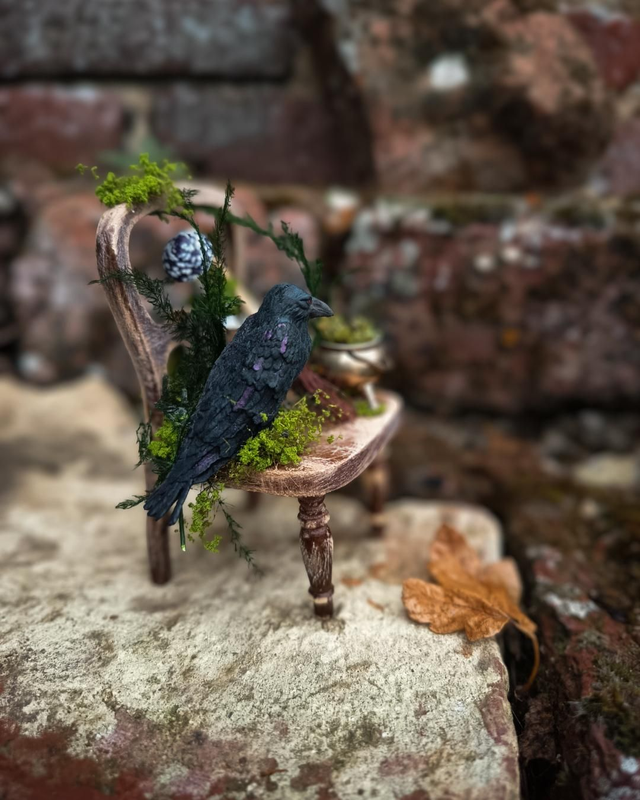 Le fauteuil de Mr Black, L'alchimiste du Marais - Sculpture Fantastique 