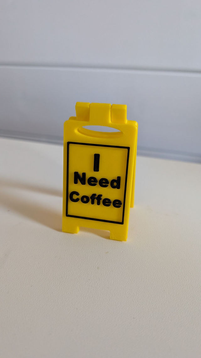 I Need Coffee Desk Sign