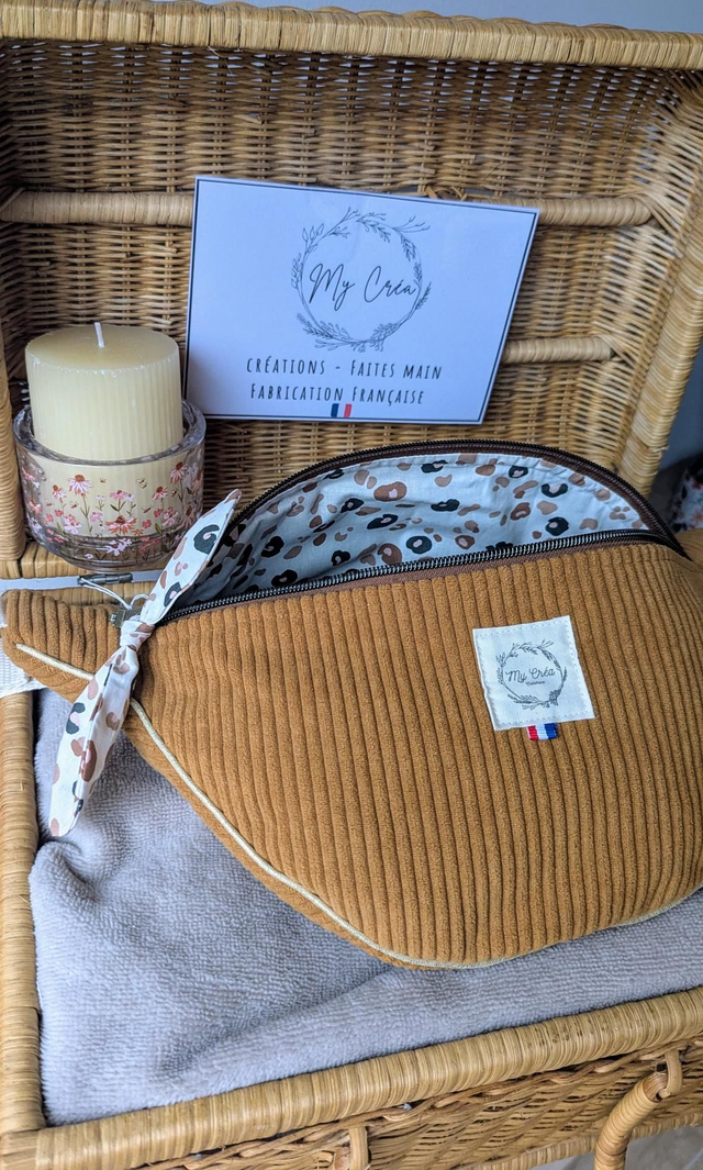 Sac banane en velours 
