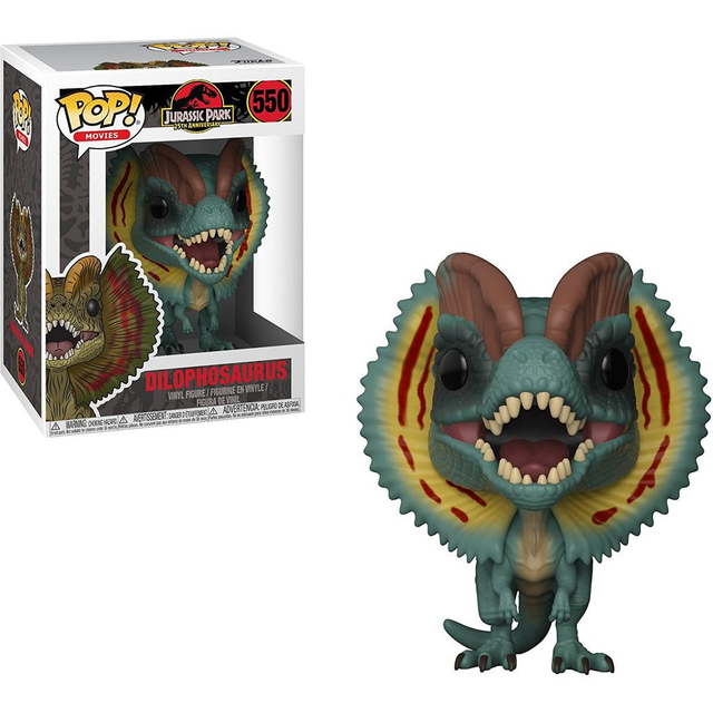 Funko Pop Jurassic Park Dilophosaurus Chase #550 Vinyl Figure 889698267366