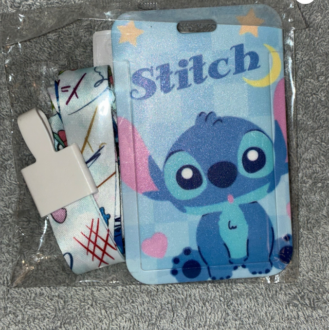 Disney Stitch Lanyard Card Holder
