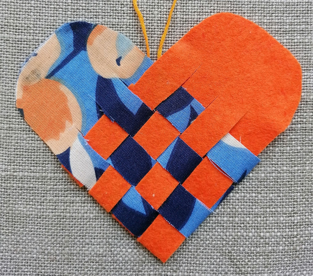 Woven Felt Hearts - Friday 13 February, 10am