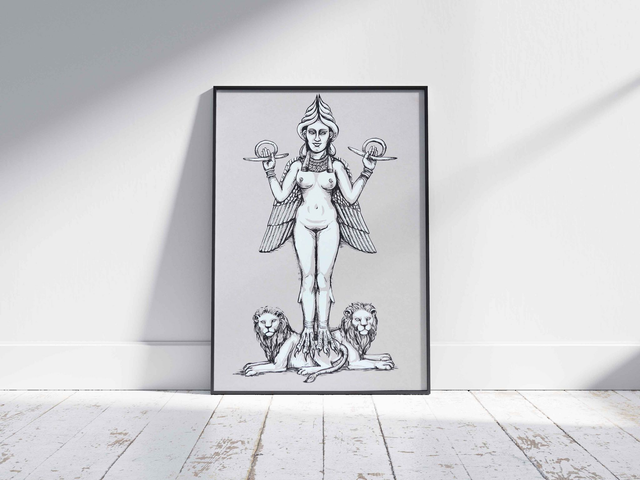 Affiche sérigraphiée Ishtar