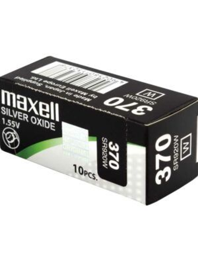 370 (SR920W) Maxell Watch Battery (Pack 10)