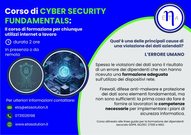 Corso Cyber Security Fundamentals