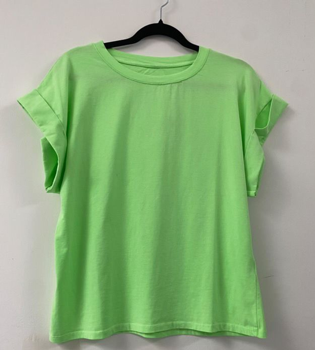 Tee-shirt vert fluo