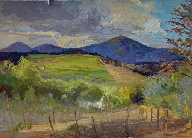 „Morgen in den Pyrenäen“ Öl auf Leinwand, 50 × 70 cm