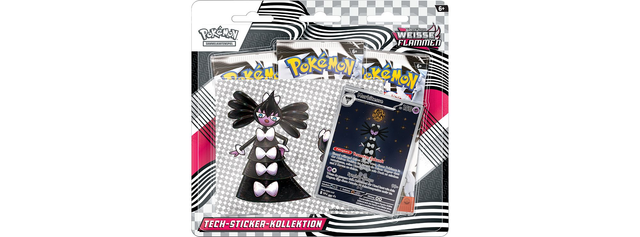 Karmesin & Purpur - Weisse Flammen Tech-Sticker-Kollektion
