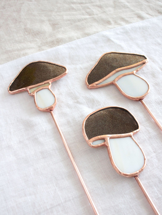 🍄‍🟫 Tuteur champignon en vitrail