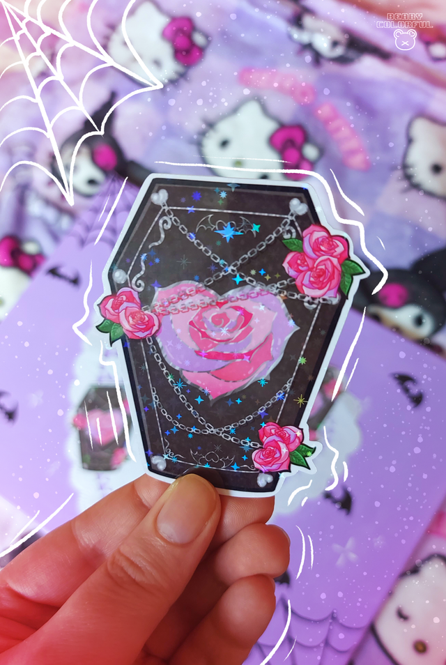 Sticker cercueil gothique 🌹