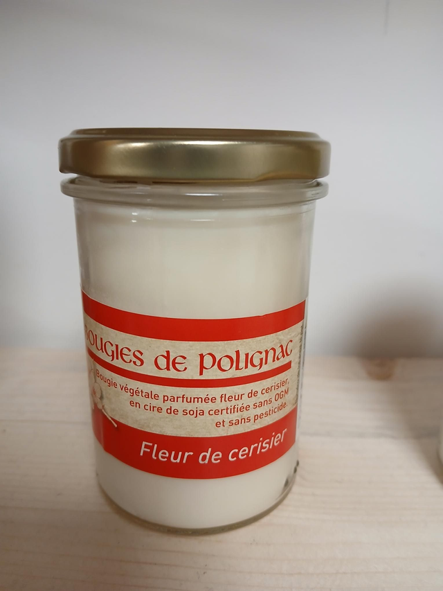 Grande bougie cire de soja fleur de cerisier