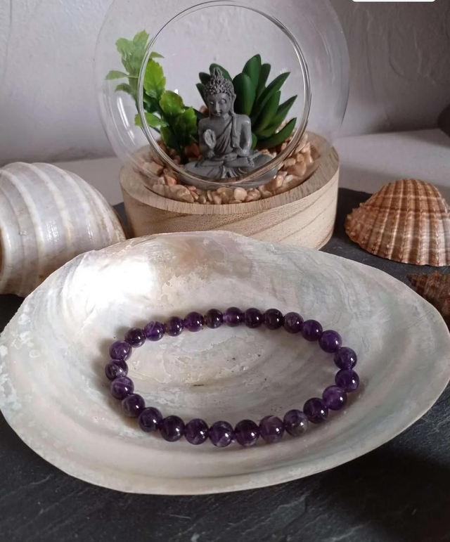 Bracelet Améthyste  6mm