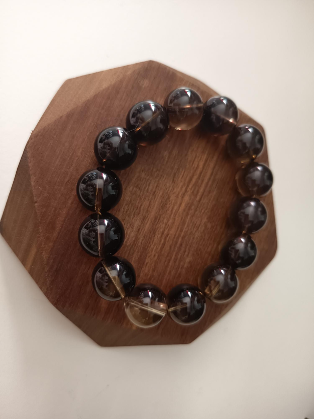 Bracelet pierre naturelle Quartz fumé 