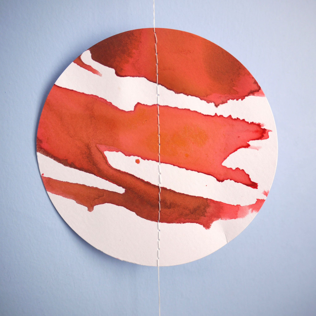 Blood Moon phases ink wall hanging - AUTUMN // LIGHT // OCTOBER