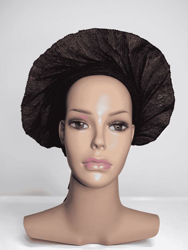 Ready to Wear Gele | Black - Ziagu 