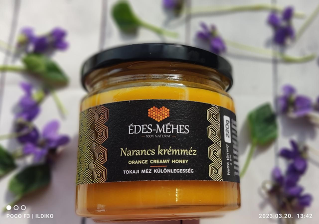 Narancs krémméz, orange creamy honey 250g