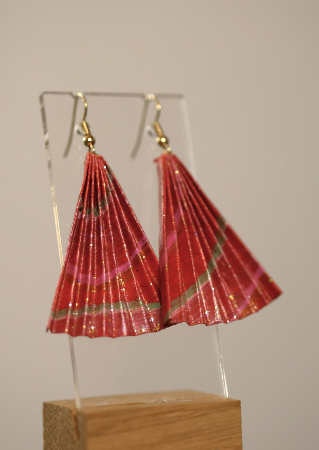 Parchemins terre de sienne paillettes