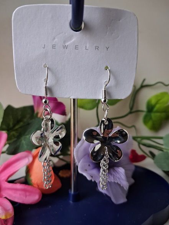 Boucles d’oreilles argentés, spéciale Fêtes