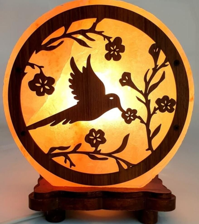 Lampe de sel oiseau modèle 1