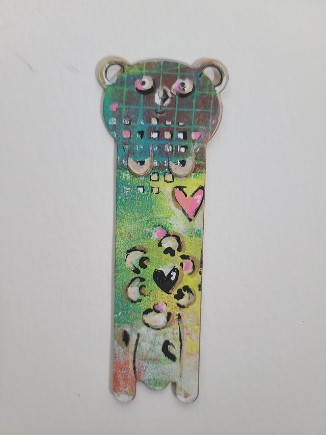 Marque-page enfant. Petit ours 