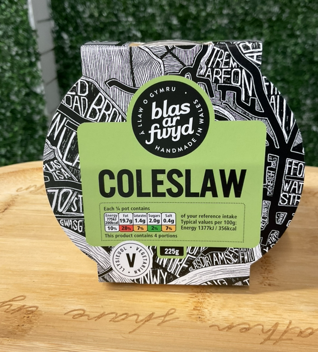 Blas ar Fwyd Coleslaw