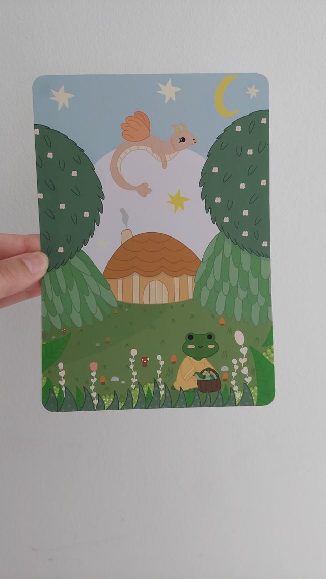 Illustration "Le village enchanté"