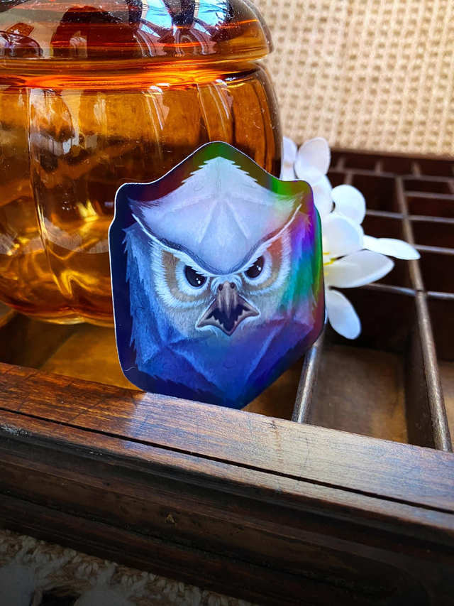 Owlbear Holohraphic Sticker