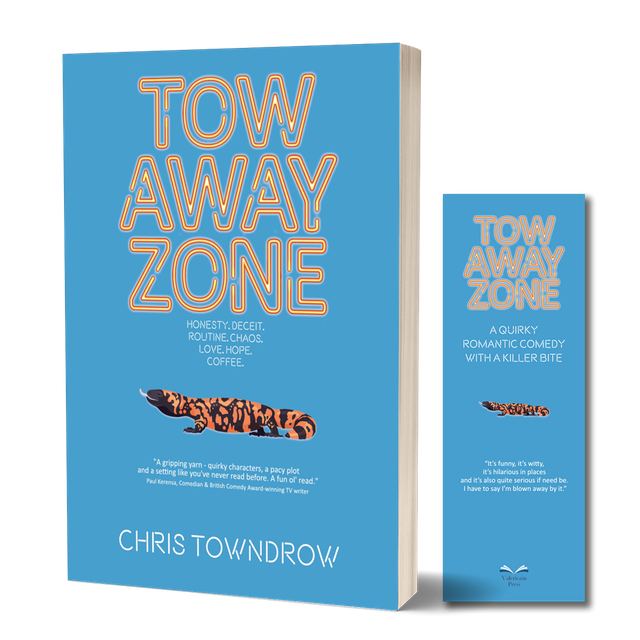 "Tow Away Zone" signed with bookmark