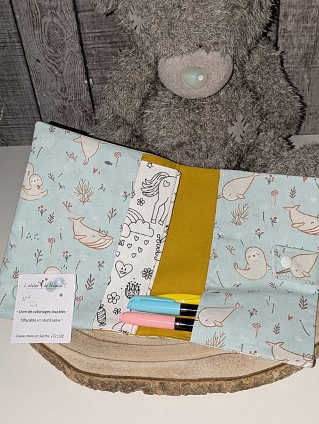 Livre coloriages lavables