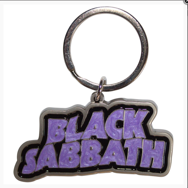BLACK SABBATH KEYCHAIN: WAVY LOGO BORDERED