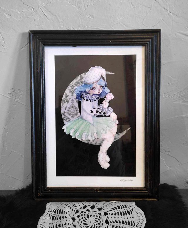 Print A4 ~ pierrot doll