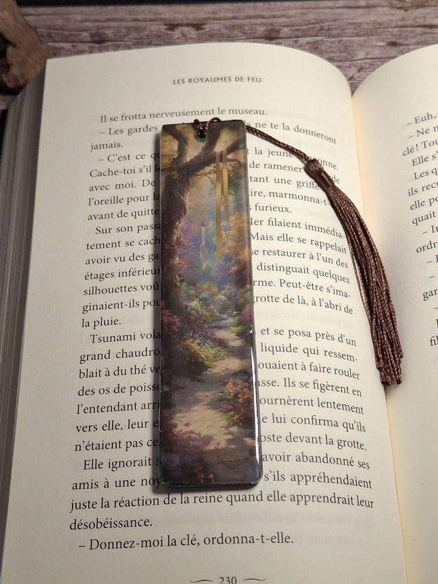 marque page forêt