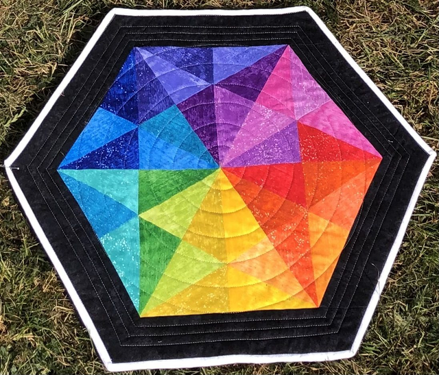 Rainbow Hexagon Glaze