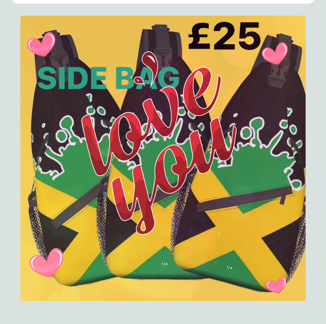 🇯🇲NMIA ‘AH JA WE 💛’ SPLASH SIDE BAG