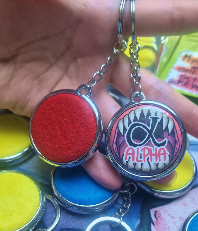 Omegaverse Scented Keychain Alpha, Beta, Omega 