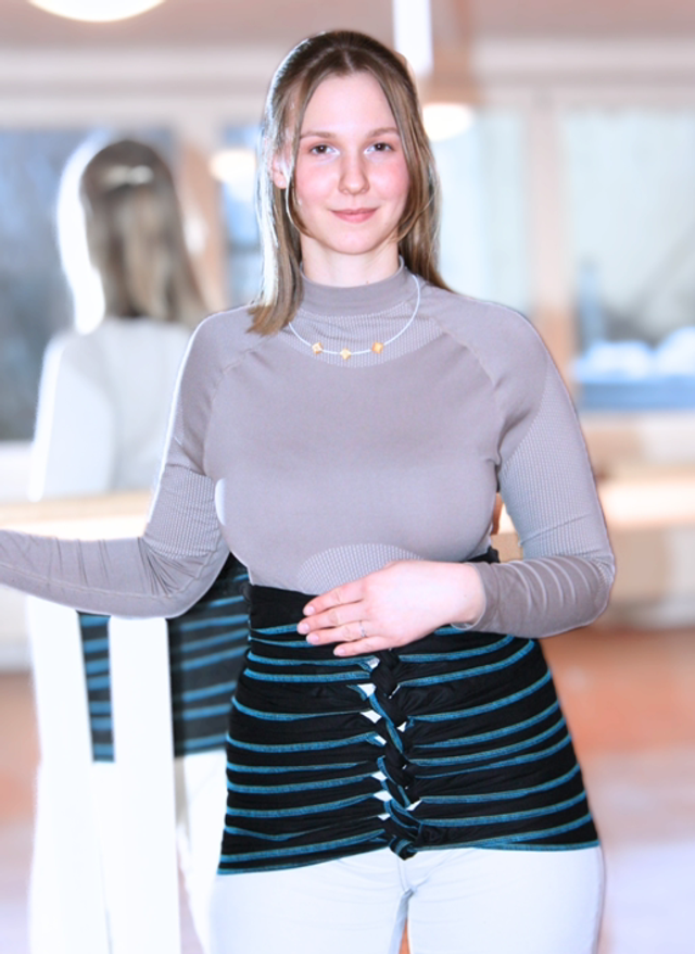 Bengkung Belly Binding | Schwarz | 100% Bio-Baumwolle | Handmade in Germany