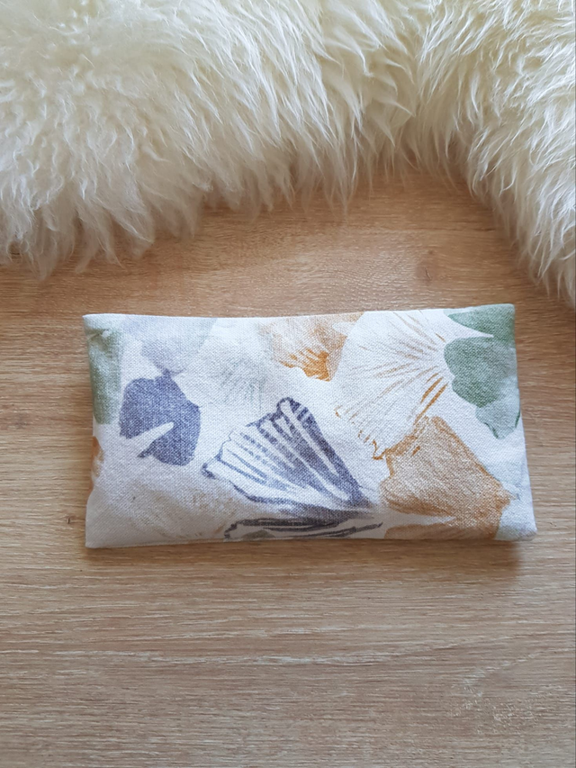 42 - Coussin pour les yeux - Ginkgos multicolores