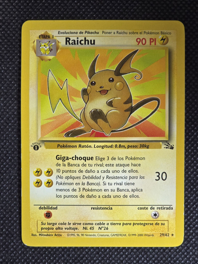 Raichu (FO 29) Fossil 1ra Edicion  ESP