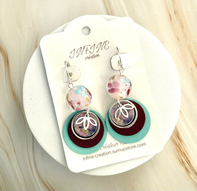 Boucles d’oreilles « Nénuphar »