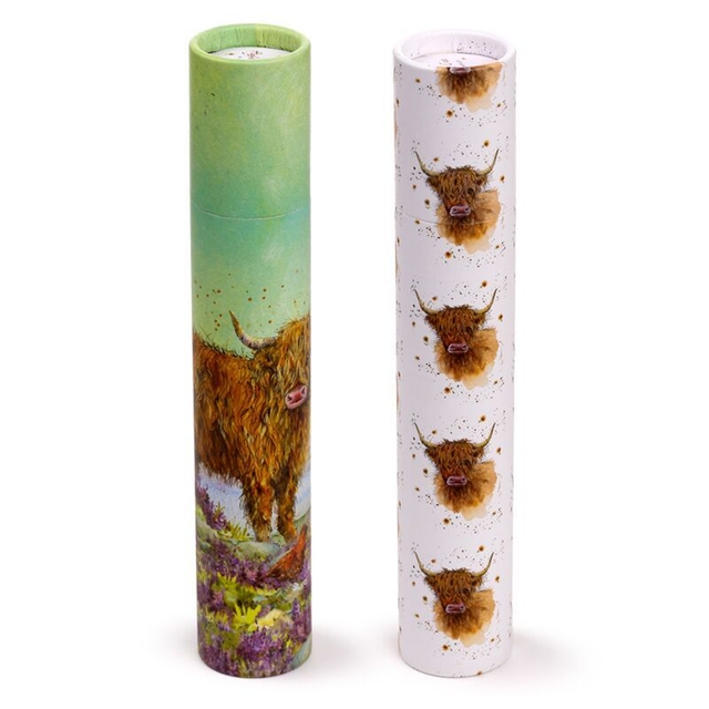 Large Colouring Pencil Tube - Jan Pashley Highland Coo