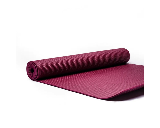 Tapis de yoga aubergine PVC