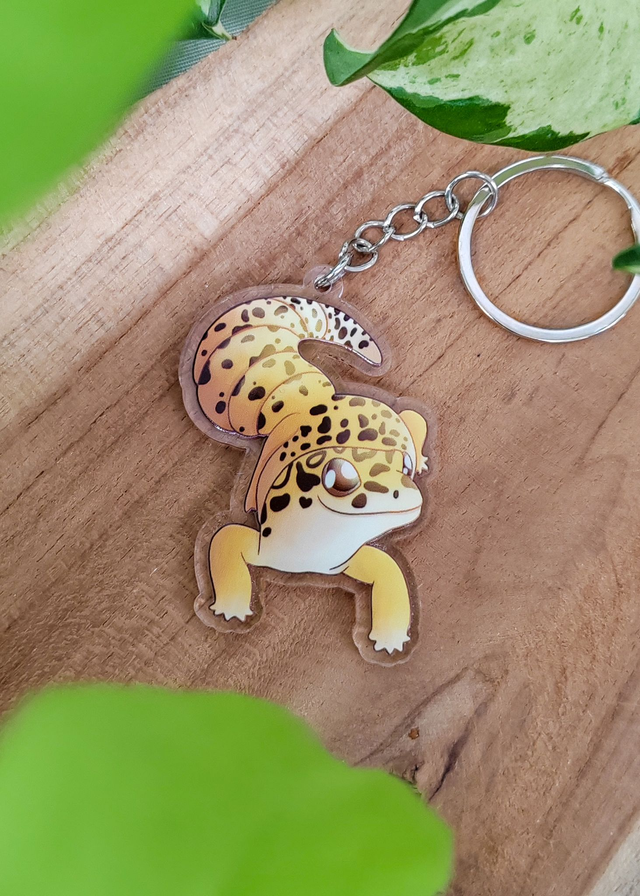 Porte-clés - Gecko Léopard Classique