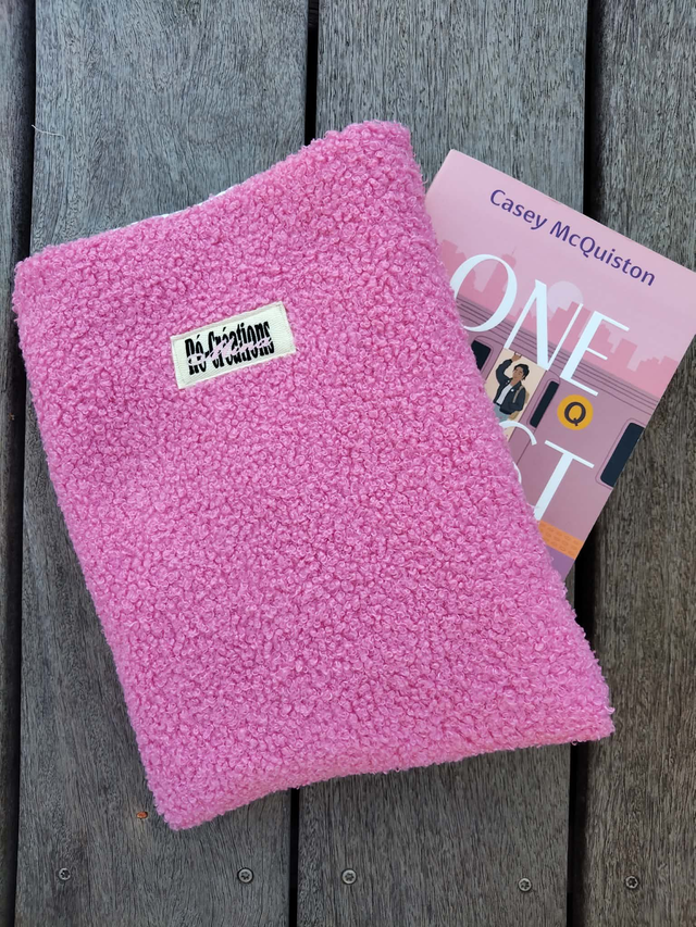 Housse de livre Rose Fleurie - Fait Main